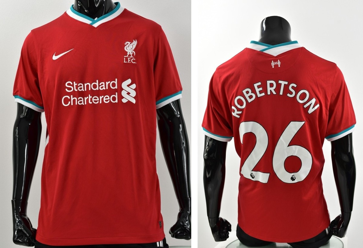 The Reds NIKE Liverpool FC 2020-21 Home Shirt ROBERTSON SIZE XL