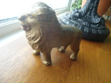 VINTAGE EARLY 1900's A.C. WILLIAMS or ARCADE CAST IRON LION BANK 