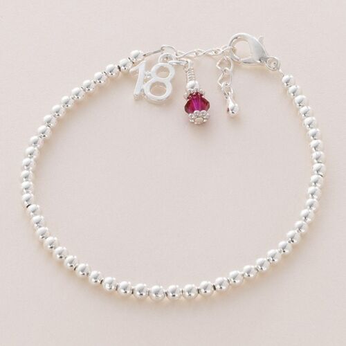 18th Birthday Gift, Birthstone Bracelet, gift for Daughter, Sister, Friend etc - Picture 2 of 10