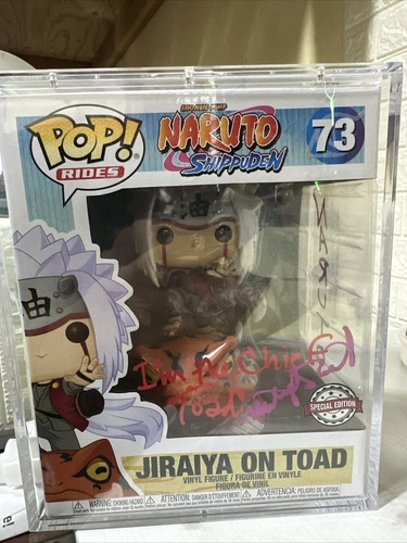 Rare Jiraiya on Toad Hot Topic Exclusive 73 Signed- Naruto Shippuden Funko POP!