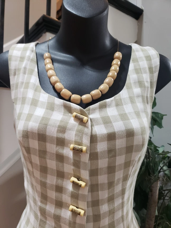 Gysies женщин бежевый полиэстер галстук талии без рукавов широкие ноги комбинезон размер 5 - Изображение 2 из 4