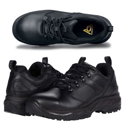 ACE Work Boots Men 11 Women 12.5 Imperial Aluminum Toe Black Low Cut Worn Once ACE Work Boots Imperial Aluminum Toe Black Low Cut - Size 5  main image 2