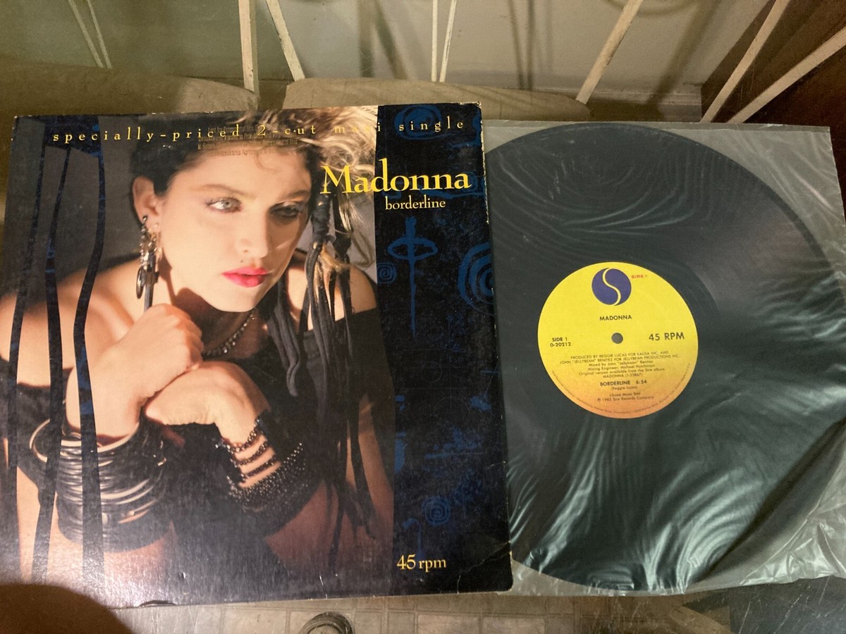 美盤 マドンナ Borderline / Lucky Star カナダ盤 12” 美盤