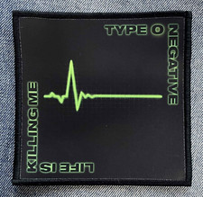 Type O Negative Life is Killing Me Sublimated Printed Patch Metal Band Logo