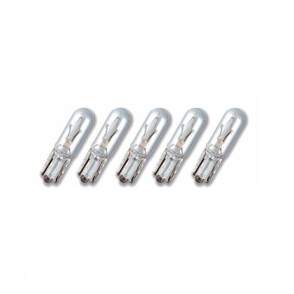 5X GlüHlampe Instrumentenbeleuchtung Armaturenbrett Birne 12V 1,2W T5 W2X4,6D-image