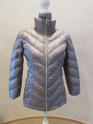 Kenneth Cole Reaction Down Packable Siilver Grey Nickel Jacket