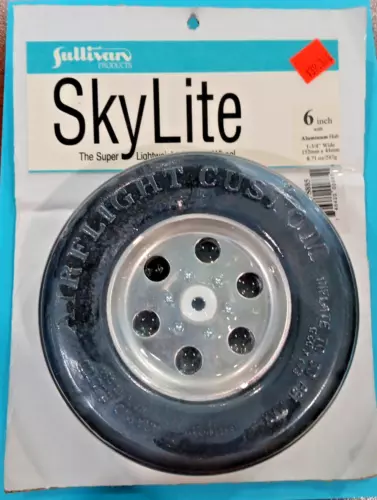 SULLIVAN PNS885 ~NIP!! ~ Superlite  Airplane Wheel 6" w/Aluminum Hub