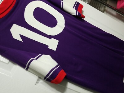 Vintage 1984-85 Fiorentina Maglia Home #10 Antognoni ennerre