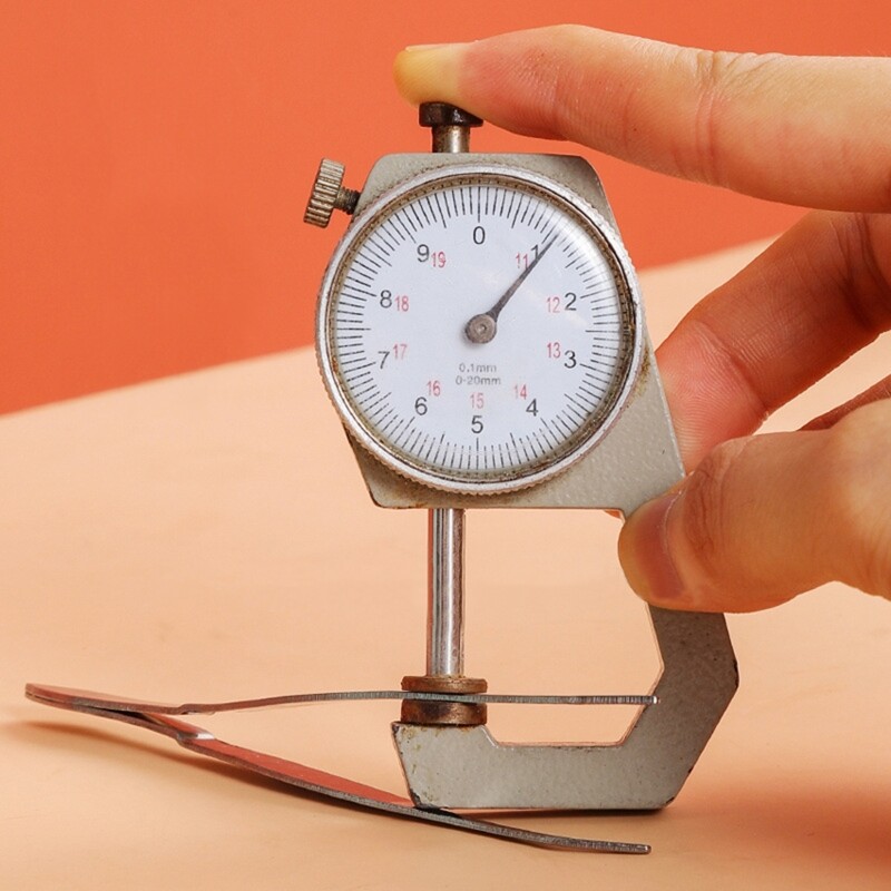 Accuracy Thickness Gauge 0.1mm Resolution Round Dial Thickness Gauge