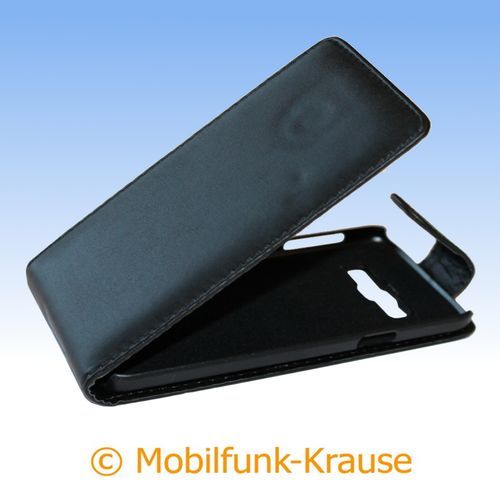Flip Case Etui Handytasche Tasche Hülle f. Samsung Galaxy A3 (2015) (Schwarz) - Bild 1 von 1