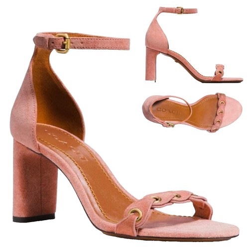 Coach sandals US Size 7.5 Pink leather C2919 maggi sandal Used | eBay