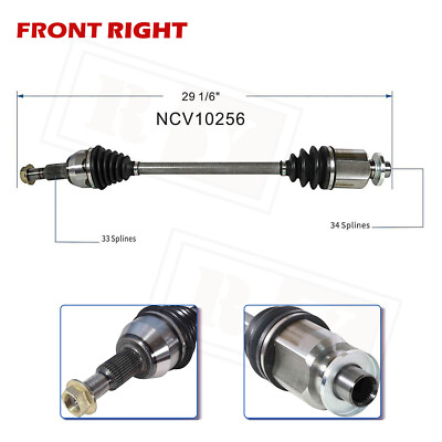 Front Right CV Axle Shaft Assembly for 2002-2003 Saturn Vue 3.0L