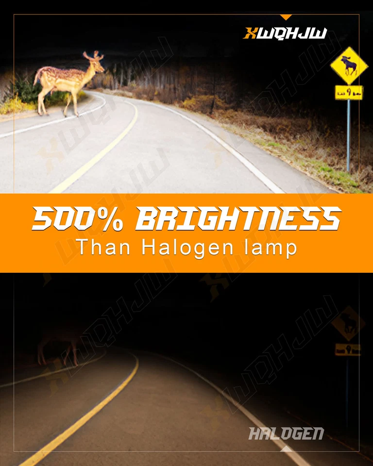 For Toyota Tacoma 2016-2019 2020 2021 2022 LED Headlight + Fog Light Bulbs Combo - Image 3 of 4