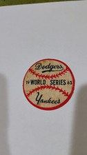 1963 Dodger/Yankees World series patch