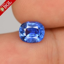  BGL Full Report 2.46ct Oval Natural Violetish Blue Sapphire - Unheated, Burma