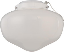 7785300 LED Schoolhouse Indoor/Outdoor Ceiling Fan Light Kit, White Finish with 