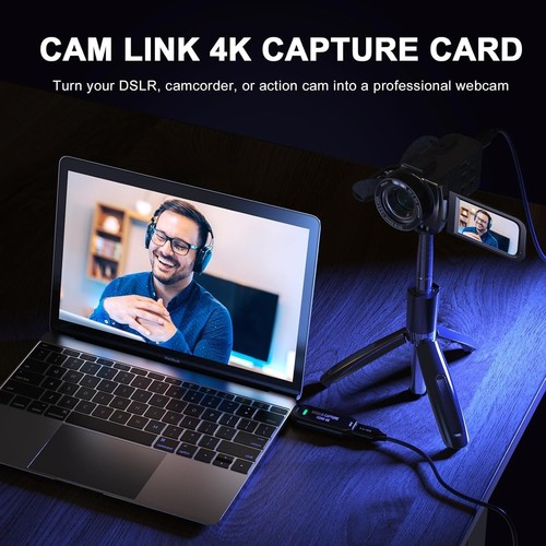 Cam Link 4K, USB 3.0 HDMI Capture Card, externe Kamera Capture Card für DSLR... - Bild 2 von 7