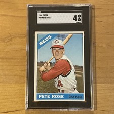 1966 Topps - Pete Rose #30-SGC 4