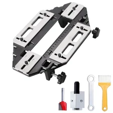 DUEBEL Aluminum Alloy Door Hinge Jig Woodworking Hole Opener Slotting Locator...