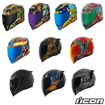 Icon Airflite Full Face Street Motorcycle Helmet - Pick Size & Color