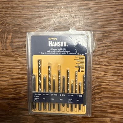 IRWIN Tools HANSON SAE 80187 All-Purpose Tap & Drill Set 13 Piece - NEW
