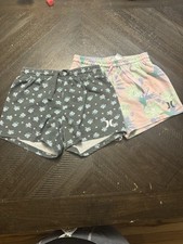 Hurley Girls Shorts 2 Pairs Size 6
