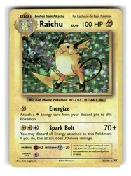 Raichu 36/108 XY Evolutions Holo Rare