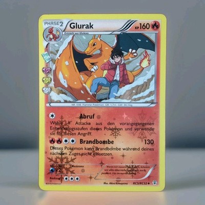 Glurak Holo Pokemon Karte Deutsch RC5/RC32 Generations