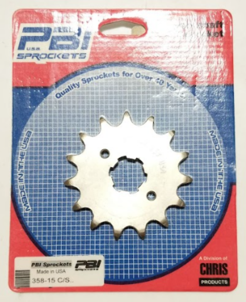 PBI - 358-15 - Steel Front Sprocket, 15T for sale online | eBay