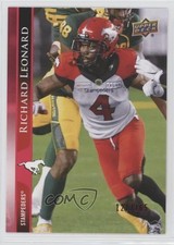 2021 Upper Deck CFL Red 121/165 Richard Leonard #6 0v05
