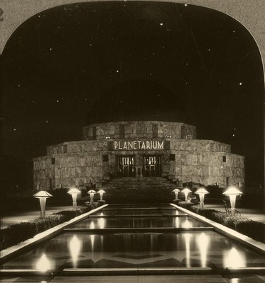 Keystone Stereoview of Adler Planetarium, A Century of Progress, Chicago 1933 #2