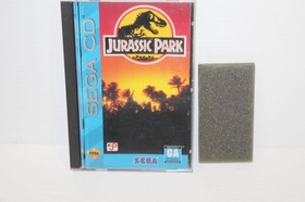 Jurassic Park (Sega CD Game, 1993) Vintage Game Complete w/ Case & Foam
