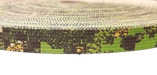 .75" Nylon Webbing GreenZone Camo 17337 Two Side Pattern 2 Yds USA made
