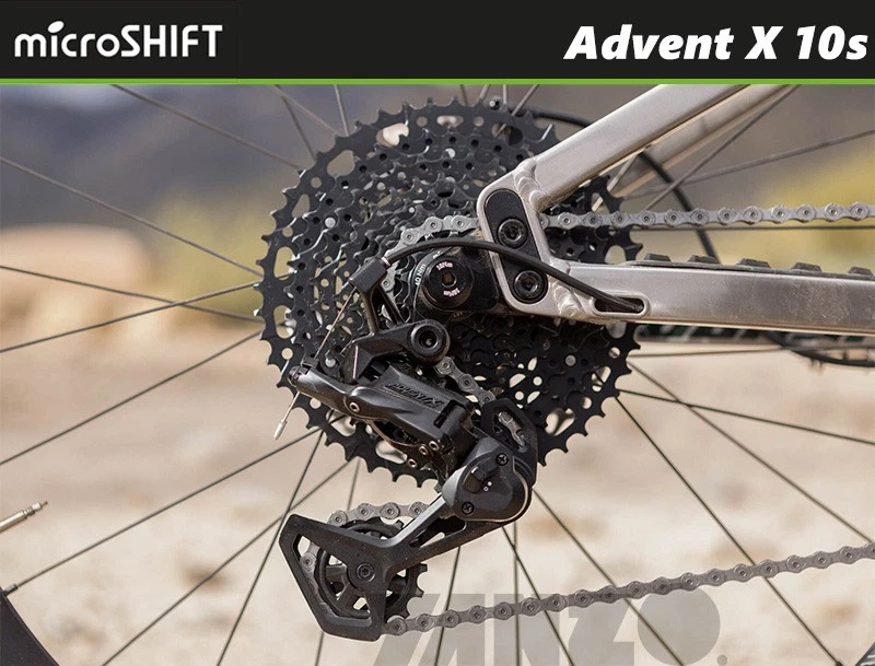 Desviador trasero Microshift ADVENT X aluminio 10 velocidades jaula media RD-M6205AM-OE Foto 2 de 2