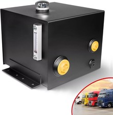 7 Gallon Hydraulic Fluid Reservoir Tank with Temp Gauge, Sight-Gauge & Breather
