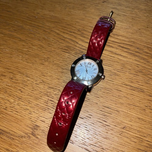 Folli Follie Donatella Collection Watch Brown Leather Gold Case Used From Japan