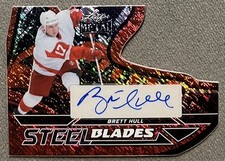 2025 Leaf Metal Legends Brett Hull Auto Shimmer Red Detroit Red Wings #2/2