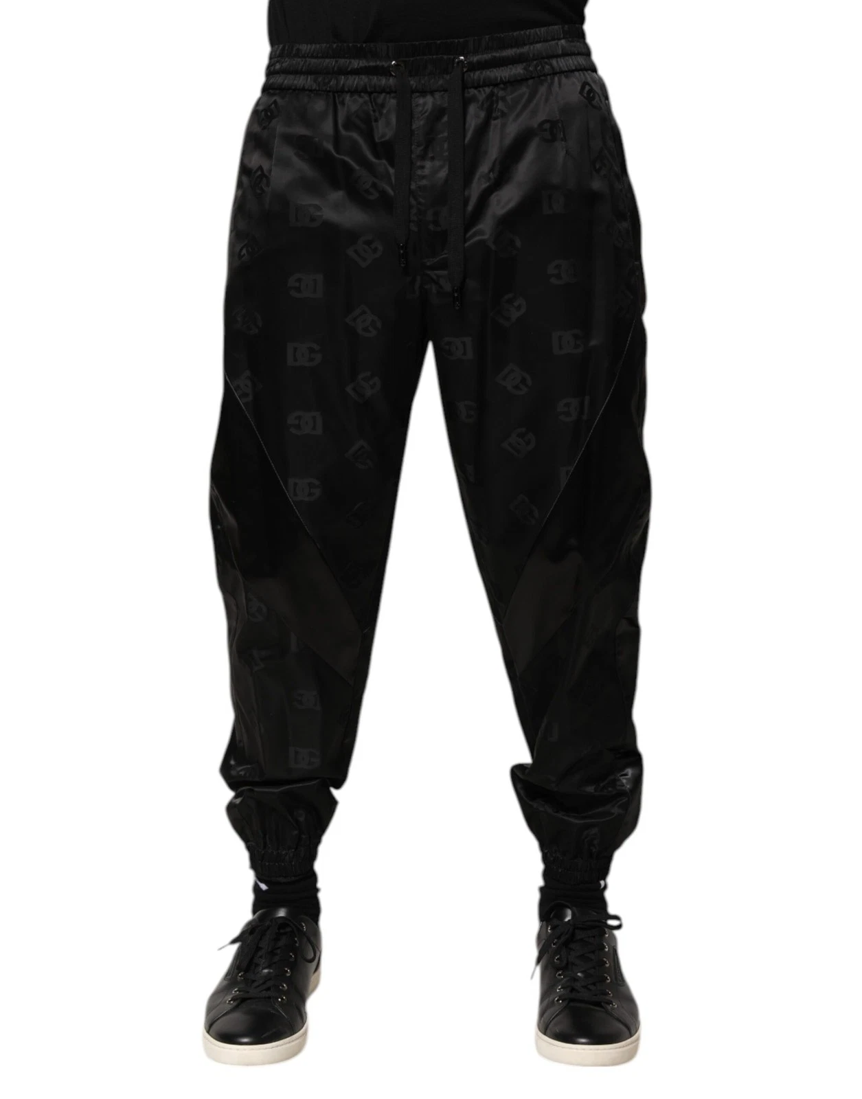 Dolce & Gabbana Black Logo DG Print Men Jogger SweatMen's Men's Pants