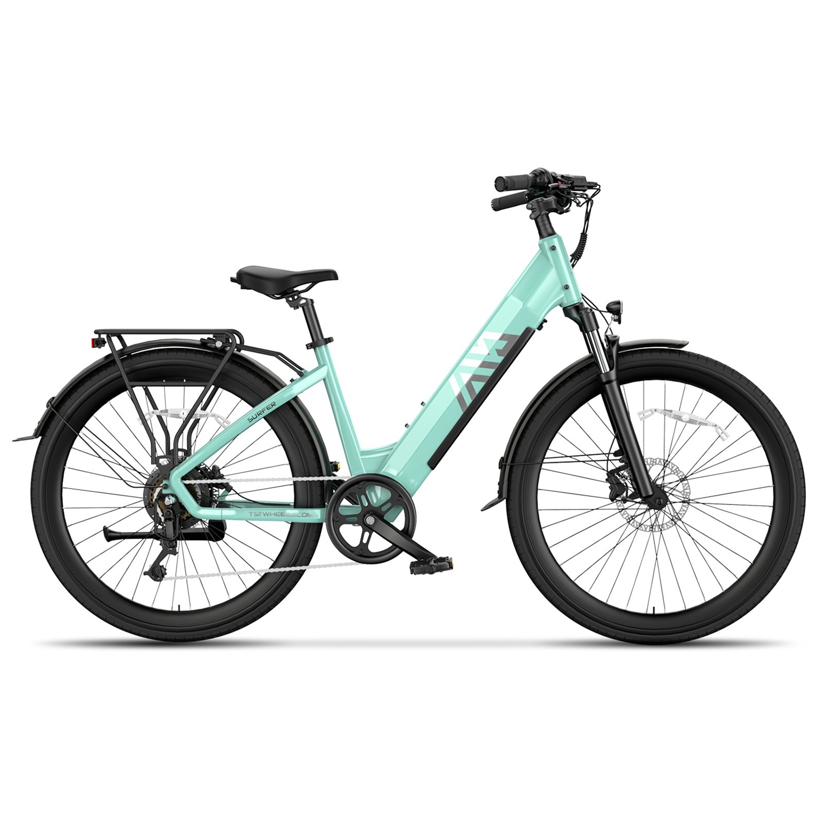 Electric Bike 1000W PEAK 23MPH 7-Speed Dual Disc Brakes Long Range Commute Ebike