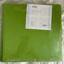 Creative Memories Green Sparkles Flex Hinge 12x12 Scrapbook Album NEW SEALED