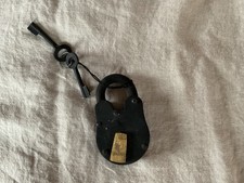 Medieval Antique Look Padlock Black Lock Small 3" With Two Keys
