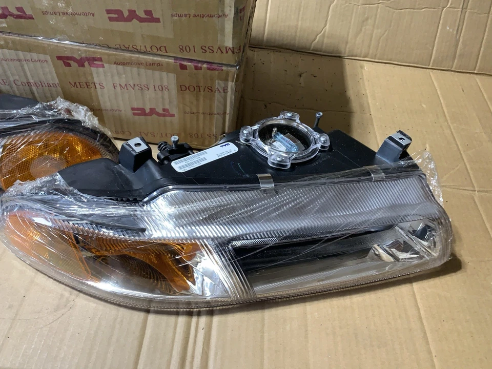 Juego de faros delanteros izquierda derecha Dodge Stratus Chrysler Cirrus 1995-2000 Foto 4 de 4