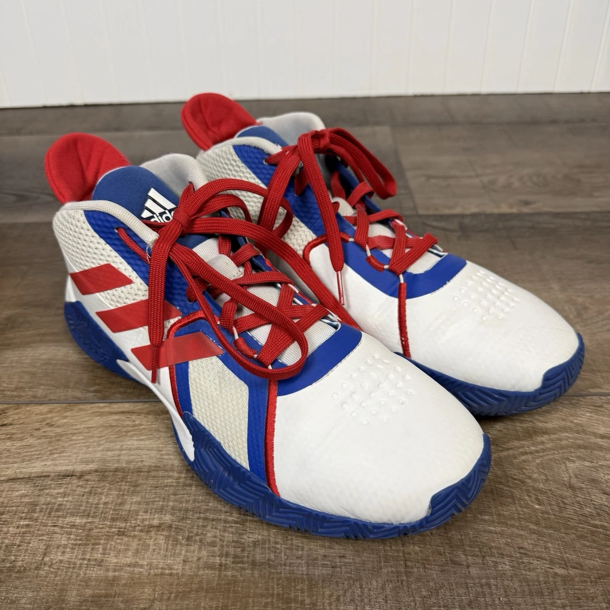 Adidas Court Vision 2.0 basketball sneakers Scarlet Collegiate Royal sz mens 7 adidas Court Vision 2.0 Scarlet Collegiate Royal for Sale  main image 2