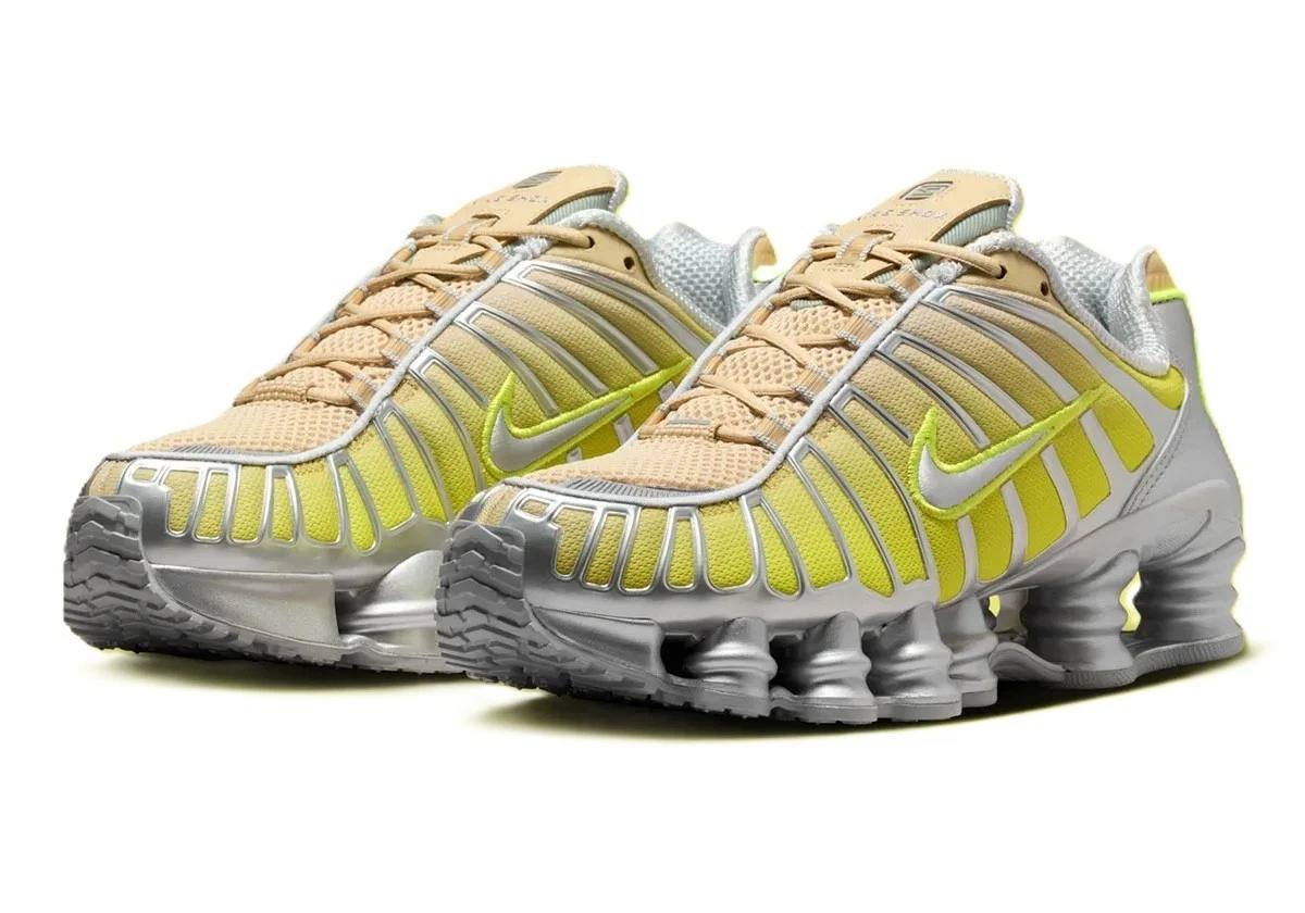 Nike Shox TL Fade Team Gold/Metallic Silver/Pure Platinum/Volt W