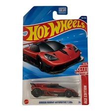 2025 Hot Wheels Mainline Gordon Murray Automotive Red Edition Lot of 3