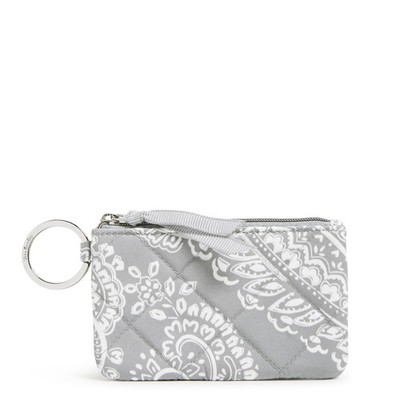 Vera Bradley Damen Performance Twill ID Case Wallet Wolke Grau Paisley