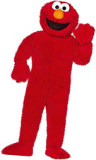 Spirit Halloween Sesame Street Adult Elmo Jumpsuit Costume Halloween Cosplay