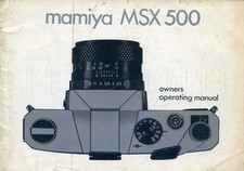 Mamiya MSX 1000 Camera  Instruction Manual
