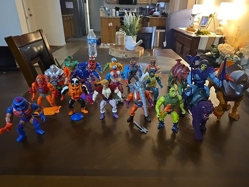 HUGE vintage 80s Masters of the Universe MOTU he man Lot Of 19 action Figures
