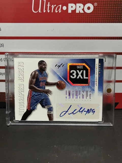 2012-13 Panini Intrigue Jason Maxiell Game Worn Laundry Tag Patch Auto #1/1